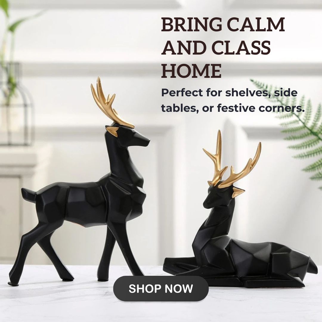 How to Style Deer Figurines in Your Living Room, Bedroom & Office