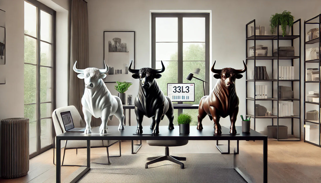 Home Office Decor Ideas Adding a Charging Bull Statue for Power and Motivation