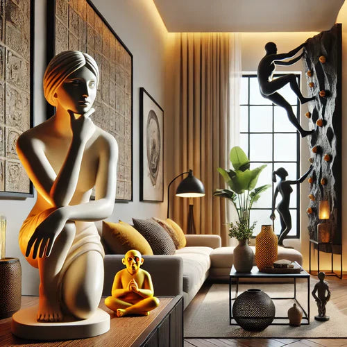 Mixing Modern and Classic How to Use Human Sculptures in Interior Design