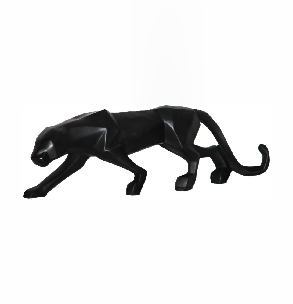 Big Black Panther Statue - Sleek Polyresin Sculpture for Home Decor - HomiQ