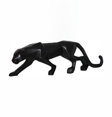 Big Black Panther Statue - Sleek Polyresin Sculpture for Home Decor - HomiQ